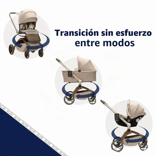 Vista 6 de Maxi-Cosi Tana 360 - Cochecito modular giratorio, cochecito y asiento de coche, sistema de viaje combinado, patrimonio natural