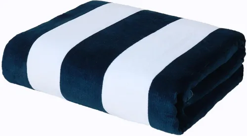 Vista 12 de Exclusivo Mezcla - Toalla de playa a rayas, 35 x 60 pulgadas y 35 x 70 pulgadas Toalla de rayas gruesa y súper absorbente de 35 x 70 pulgadas, Azul