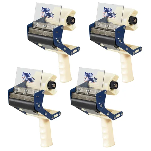 Vista 6 de BOX USA Dispensador de cinta de sellado de cartón resistente, 4 pies, azul/blanco (1 unidad)