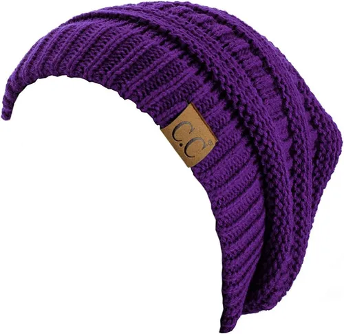 Vista 343 de C.C Trendy Warm Chunky Soft Stretch Cable Knit Beanie