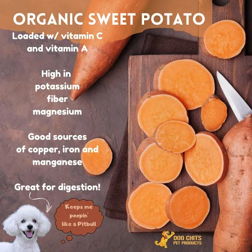 Vista 5 de Dog Chits Pavo y batata suave masticable para perros – Masticables para perros y cachorros Hecho en Estados Unidos Pavo orgánico Golosinas