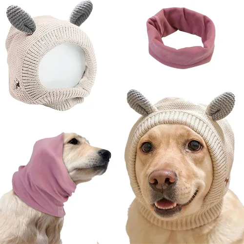 Vista 11 de Orejas silenciosas para perros que ladran la ansiedad, fundas para orejas de perro, redecilla para ruido