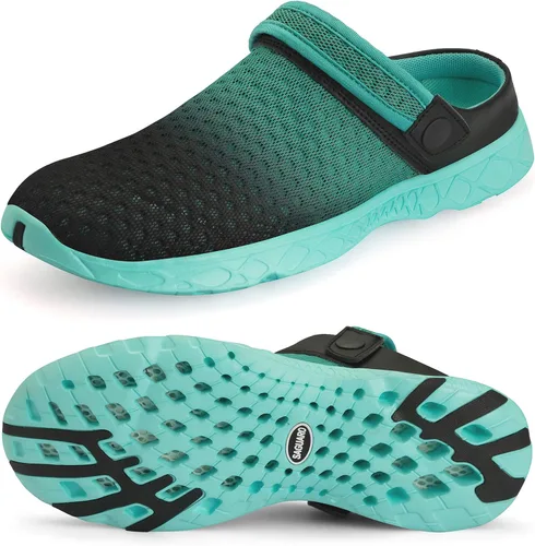 Vista 11 de SAGUARO - Zapatos de jardín de secado rápido para hombre y mujer, ligeros y transpirables. Zuecos de jardinería, sandalias de agua y malla