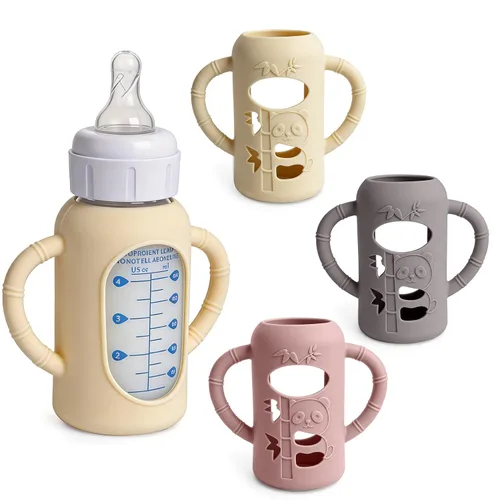 Vista 14 de Paquete de 3 fundas de silicona para botellas de vidrio Dr. Brown's de 4