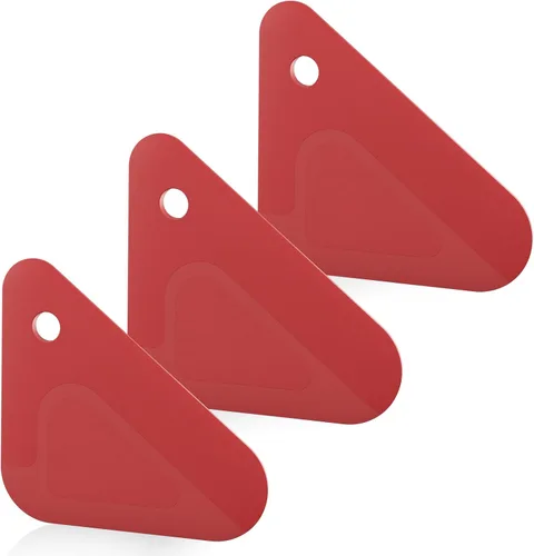 Vista 8 de Rascador de alimentos, raspador de platos 2 en 1, nailon y silicona, herramientas raspadoras de cocina para sartenes de hierro fundido, utensilios