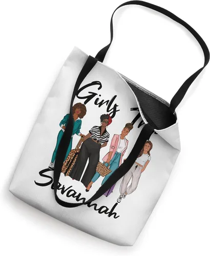 Vista 2 de Bolsa de mano para mujer con diseño de sabana de viaje para niñas con melanina Afro