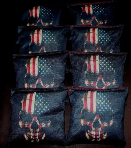 Vista 9 de Custom Shark Attack Submarine Set of 8 Regulation Cornhole Bags B40