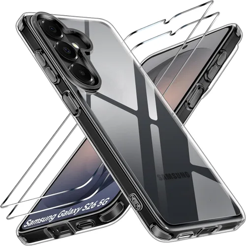 Vista 13 de ivoler Estuche 3 en 1 para iPhone 17 de 6.3" 2025 con 2 protectores de pantalla de vidrio templado [Protección de grado militar], parte trasera