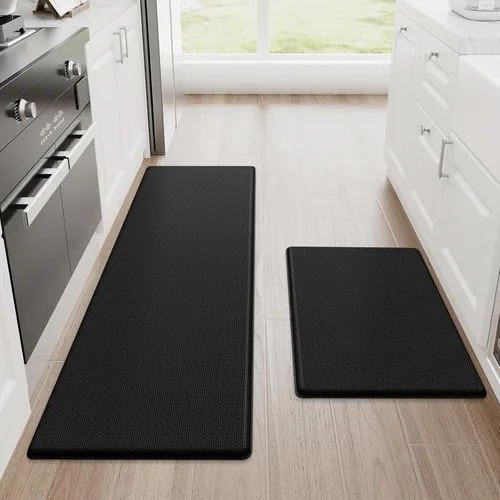 Vista 60 de StepRite Tapetes de cocina, 2 tapetes acolchados, antifatiga, para piso, de escritorio, antideslizante, impermeables, oficina, alfombras de 17.3 x