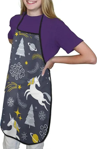 Vista 3 de Delantal pequeño ayudante personalizado para niños Niños Personalizado Cocina Hornear Artesanía Arte Jardinería Niños y Niñas