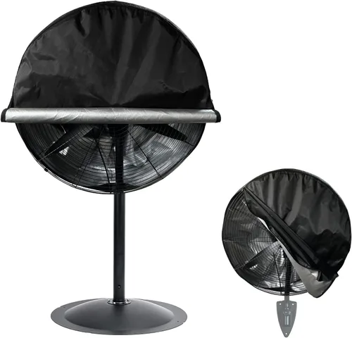 Vista 10 de Bitubi Cubierta de ventilador de tambor industrial, fundas impermeables para ventilador de exterior, compatible con ventilador de tambor industrial