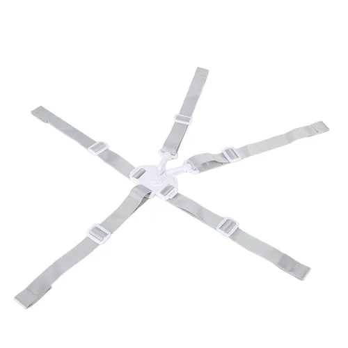 Vista 2 de Cinturón de seguridad de 5 puntos para bebé, correas de repuesto universales ajustables para silla de bebé, material resistente y cómodo