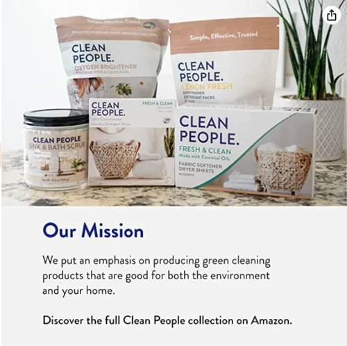 Vista 6 de THE CLEAN PEOPLE Exfoliante para fregadero y baño: frota suavemente las manchas difíciles, la grasa y la mugre, pule los arañazos y elimina