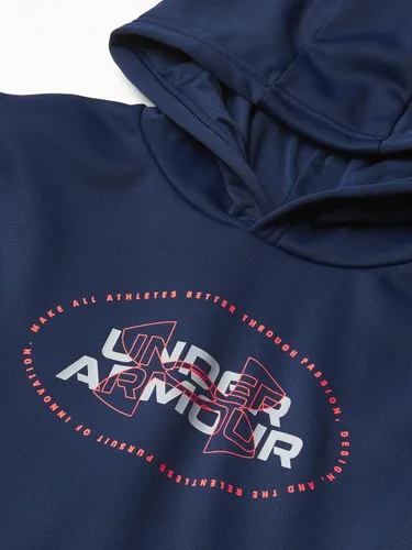 Vista 2 de Under Armour Sudadera con capucha de forro polar para niños