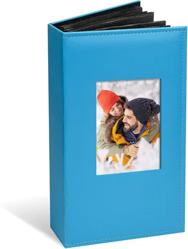 Vista 7 de Vienrose Álbum de fotos de 4 x 6 pulgadas con capacidad para 100 fotos, cubierta de piel sintética con 100 bolsillos horizontales, álbum de fotos