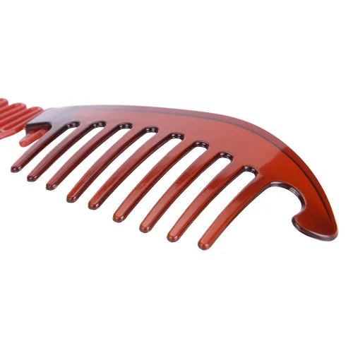 Vista 4 de Peines de plátano entrelazados elásticos y flexibles, pinzas flexibles para cola de caballo, accesorios para el cabello para mujeres y niñas, 2