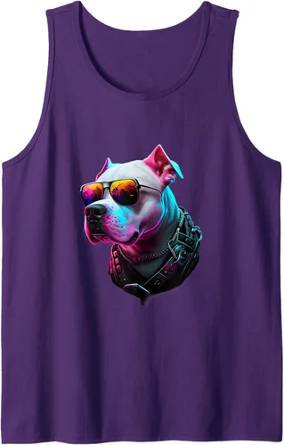 Vista 3 de Dogo Argentino Dogs Dogo Argentinos - Camiseta sin mangas, Negro