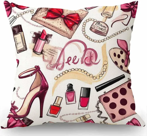 Vista 8 de Swono Funda de almohada cuadrada de lino y algodón para perros salchicha, funda de cojín estándar para hombres y mujeres, decoración del hogar Sw-003