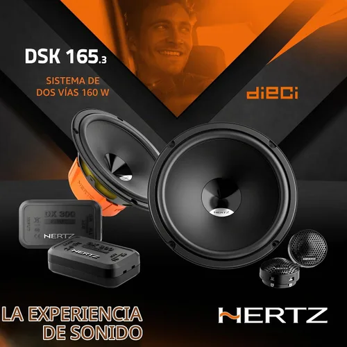 Vista 4 de Hertz Dieci Series DSK-1653 Kit de altavoces componentes 6.5" 2 vías: DV 165.3 + DT 24.3 + DX 300 + rejillas