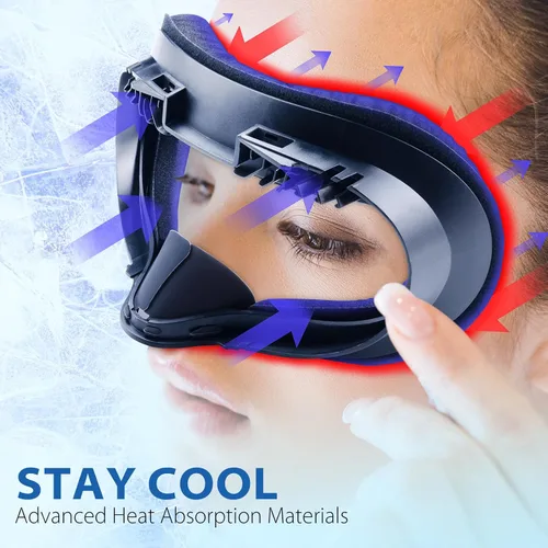 Vista 5 de DESTEK Cooling Face Pad Compatible with Quest 2, Including Facial Interface and Removable Nose Guard - Accessories for OculusMeta Quest 2 - Face