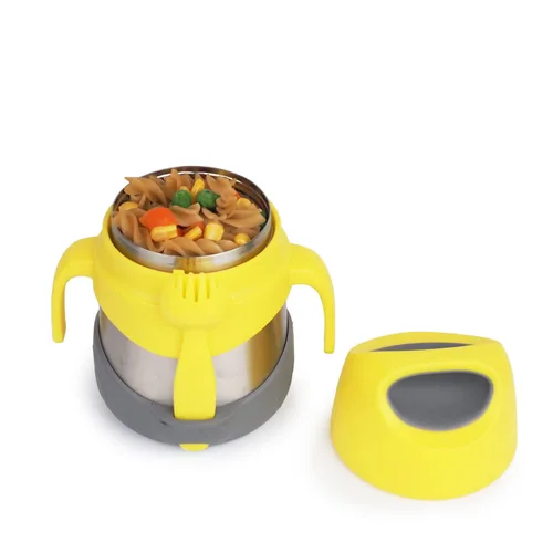 Vista 12 de b.box Tarro de alimentos aislado con tenedor para niños pequeños, recipiente fácil de abrir, acero inoxidable, más de 5 horas de temperaturas