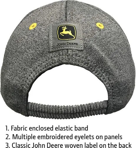 Vista 3 de John Deere Construction - Gorro de natación, color amarillo