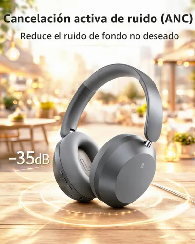 Vista 2 de Wentronic Y05 Auriculares inalámbricos Bluetooth, cancelación de ruido Gris