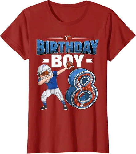 Vista 65 de Dabbing Boy - Camiseta de 8 años de fútbol americano americano, Negro, S