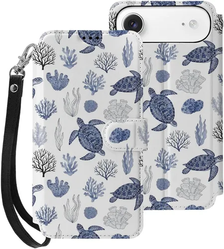 Vista 15 de SWEET TANG Compatible with iPhone 17 Pro Wallet Case Women PU Leather Shockproof Protective Folio Flip Cover (Chicken Chickens)