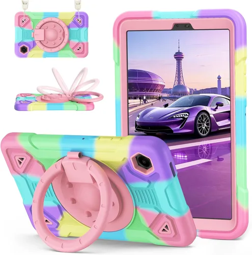 Vista 10 de Funda para tableta con función de atril, correa de mano y correa para el hombro (funda para iPad 2/3/4)