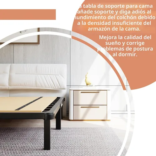 Vista 4 de Imperius - Tablas para somier plegable, tabla de literas, soporte para cama, tablas para debajo de la cama, tamaño individual (60x30)