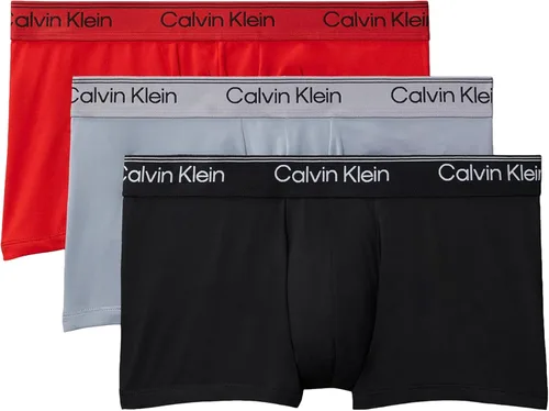 Vista 25 de Calvin Klein Ropa interior de microfibra elástica para hombre, paquete de 3 troncos 3 Negro