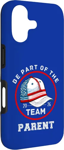 Vista 3 de Be Part of The Team Baseball Design Parent Version 2026 Case for iPhone 17