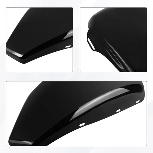 Vista 6 de Tapa de batería izquierda para Harley Davidson Sportster XL modelos 2004-2013 XL1200 XL883, negro