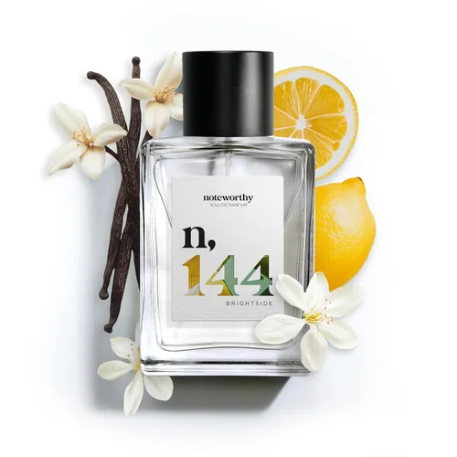 Vista 9 de Noteworthy n,144 Brightside Eau De Parfum - Citrus, Vanilla Perfume unisex de larga duración para mujeres y hombres (viaje)