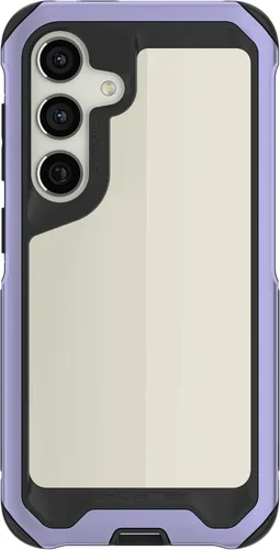 Vista 101 de Ghostek Atomic - Funda delgada para Galaxy Z Flip 4, parte trasera de aramida con parachoques de aluminio rojo, funda protectora de doble capa a