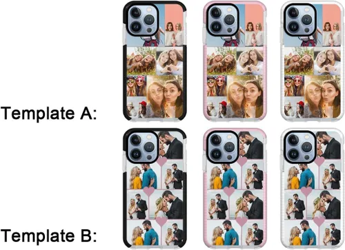 Vista 2 de Funda personalizada para iPhone 13 Pro Max, funda personalizada con collage de fotos de múltiples imágenes, funda personalizada para cumpleaños