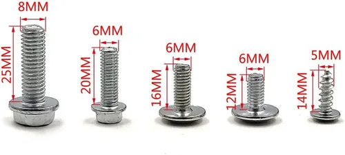 Vista 9 de HongK - Tornillos de panel de tornillo de montaje en tanque de carenado de plástico compatibles con CRF50 Dirt Pit Bike 50cc-110cc