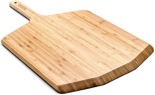 Vista 2 de Ooni Pala de pizza de madera de bambú de 12 pulgadas, espátula de pizza de 12 pulgadas, tabla de cortar pizza de madera, accesorios para horno