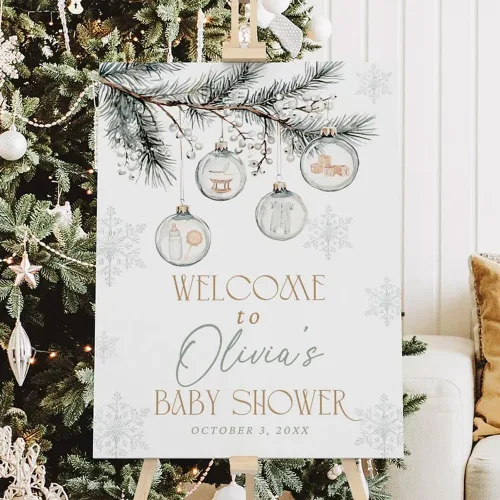 Vista 15 de Letrero de bienvenida personalizado para baby shower, cartel de bienvenida de Oh Baby Fall Baby Shower, póster de ducha de recién nacido con flores