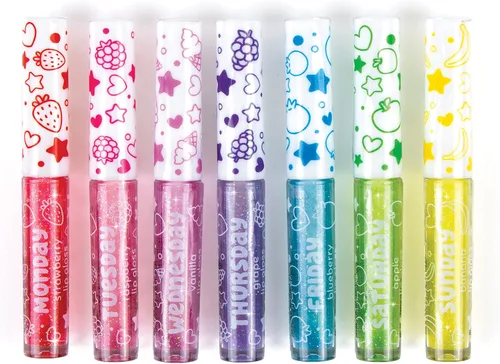 Vista 3 de Make It Real 3C4G 7 Days Glitter Lip Gloss - Set de sabores para niñas