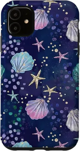 Vista 8 de Summer Aesthetic Seashell Purple Ocean Case for iPhone 17