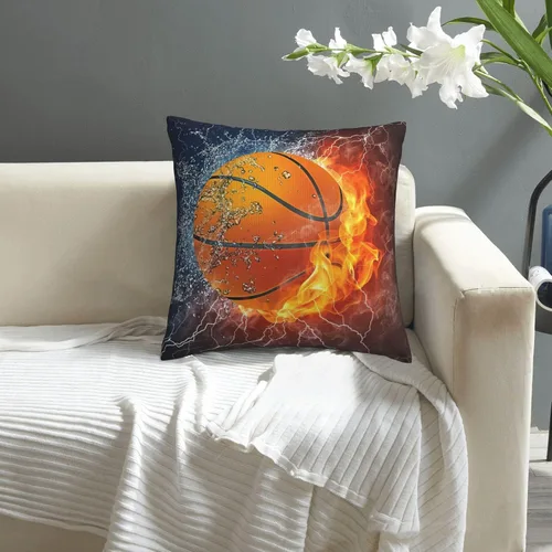 Vista 4 de Funda de cojín cuadrada de felpa corta súper suave para decoración del hogar, con cremallera invisible, 18 x 18 pulgadas, sin relleno, temática