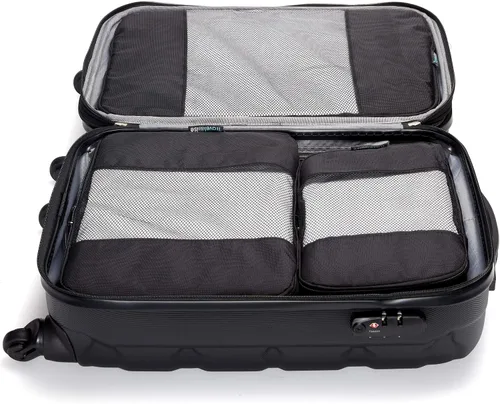Vista 5 de TravelWise sistema de cubos de empaque juego de 5piezas durable Negro 896893001329
