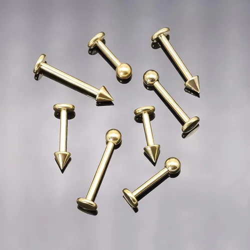Vista 4 de BLISI 8PCS Body Piercing Jewelry Lot 16G Titanium Nose Septum Lip Cartilage Tragus Eyebrow Industrial Barbell Horseshose Piercing Kit Jewelry