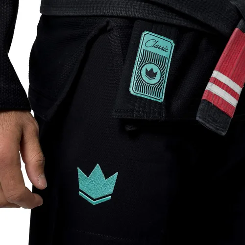 Vista 5 de KINGZ Classic 3.0 Brazilian Jiu Jitsu Gi - Kimono BJJ ligero para hombre - IBJJF Legal - 450gsm Pearl Weave Pro Competition