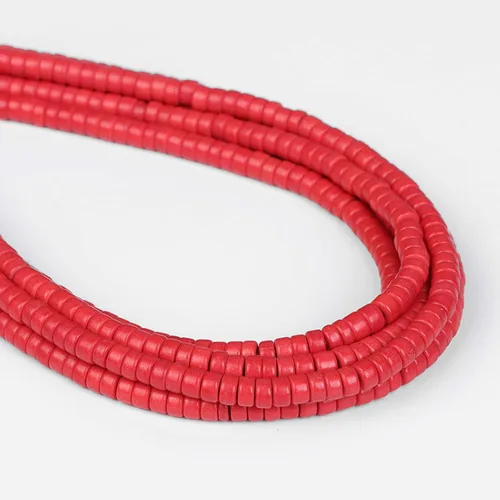 Vista 5 de Los granos naturales del espaciador del tubo del grano de Shell de agua dulce teñidos madre de perlas flojas para la fabricación de la joyería, 1