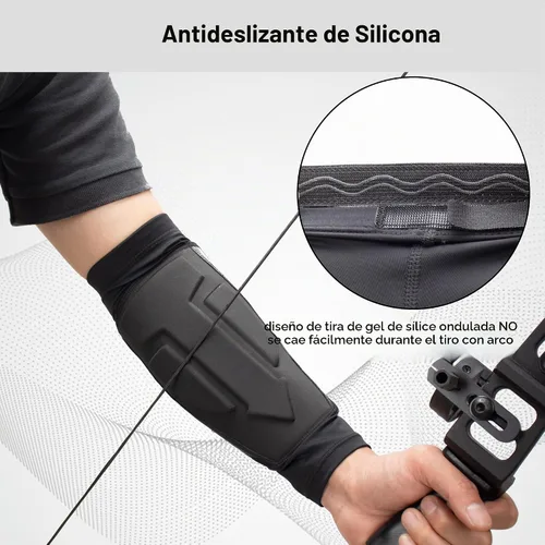 Vista 7 de Protector de brazo de tiro con arco, manga de enfriamiento para brazo con cobertura completa, diseño de antebrazo para mano derecha izquierda