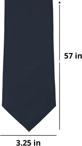 Vista 405 de tiemart Corbata de color sólido para hombre Longitud estándar
