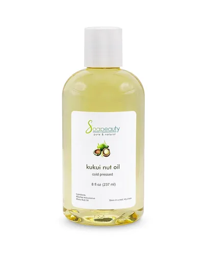 Vista 13 de Soapeauty Aceite de nuez Kukui 100% puro y natural prensado en frío Aceite hidratante para la piel, el cabello y la fabricación de jabón 2